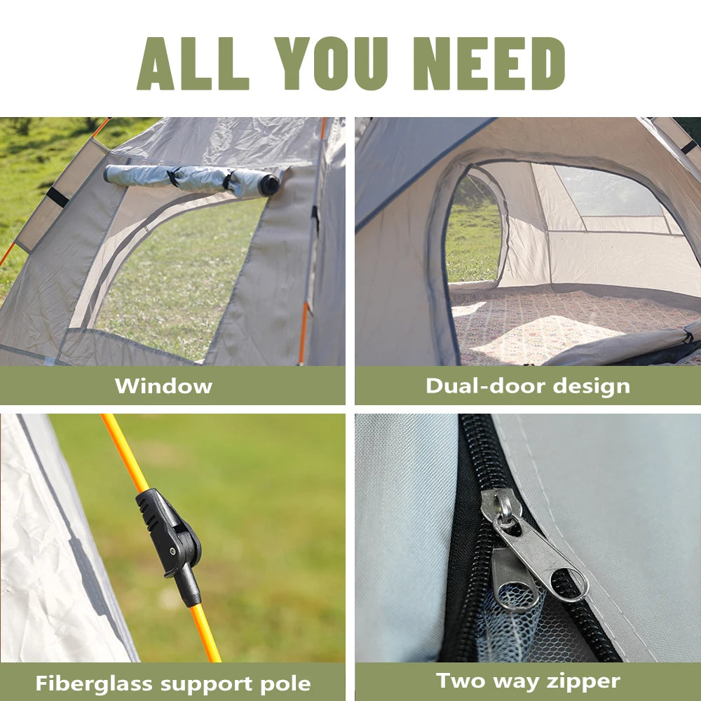 Pakicetus Automatic Pop Up Shelter Tent For Camping And Beach