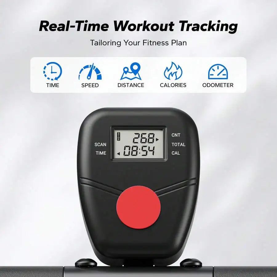 Foldable 2 In 1 Squat Rowing Machine For Home Workouts