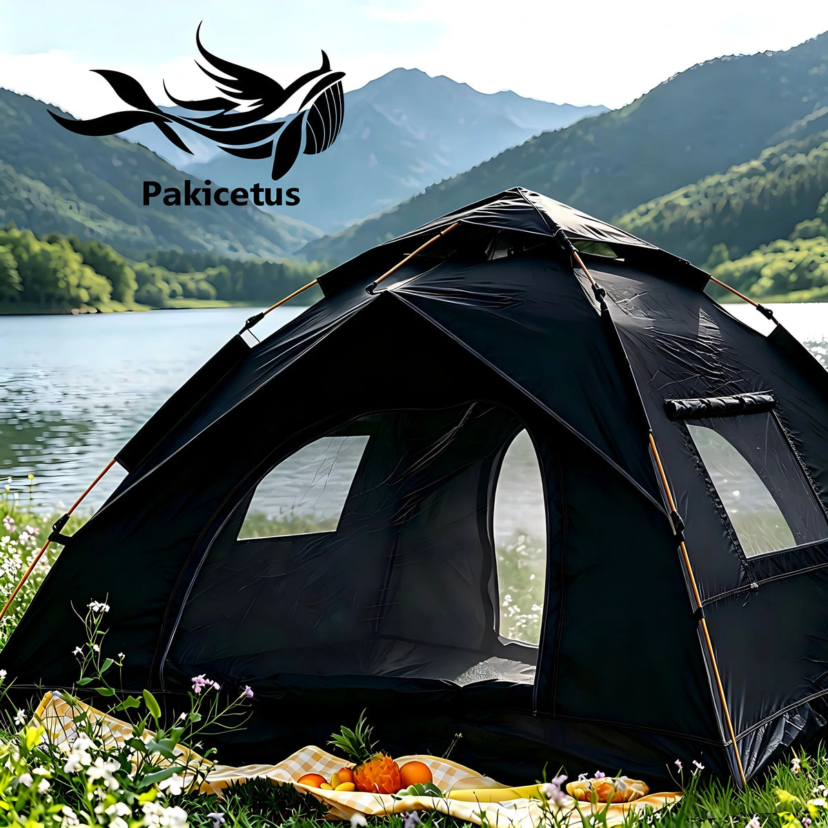 Pakicetus Instant Pop Up Dome Tent With Dual Doors