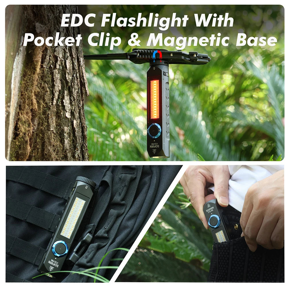 Sofirn IF23 Pro RGB Rechargeable LED Flashlight with Magnetic Base