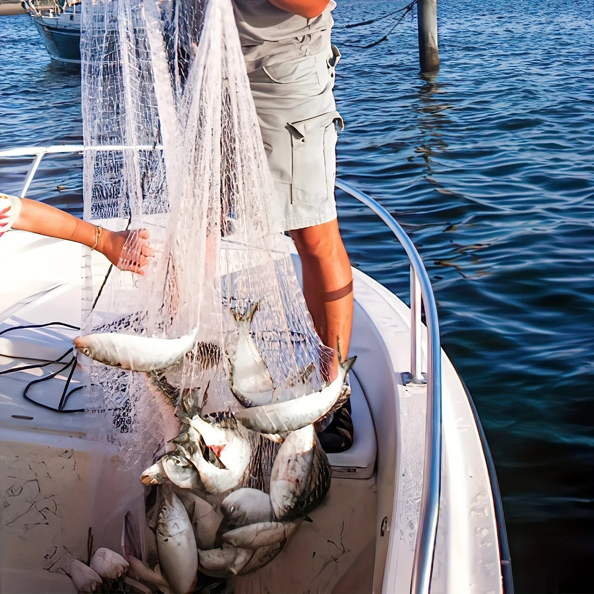 Heavy Duty American Style Fishing Net For Freshwater And Saltwater