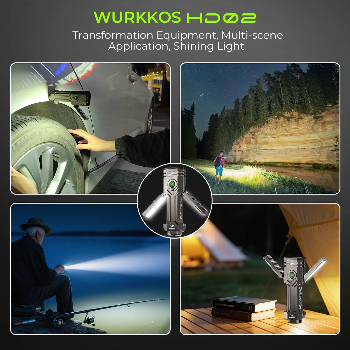 Wurkkos HD02 Portable LED Camping And Outdoor Flashlight