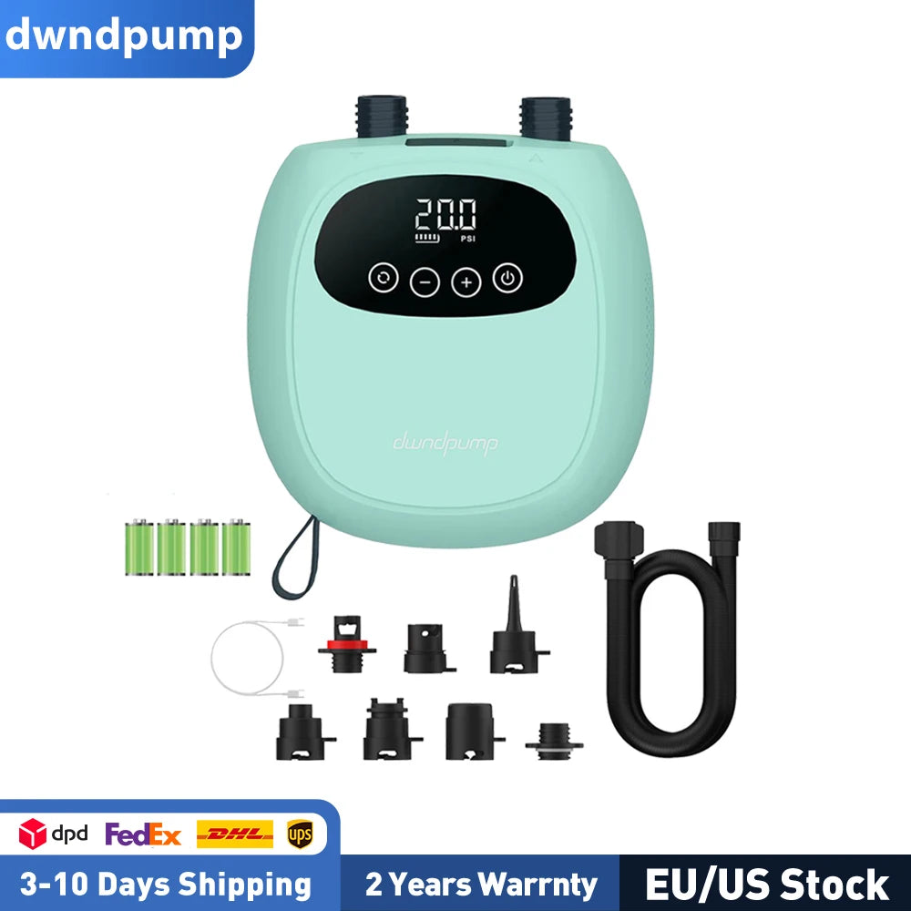 Dwndpump Electric SUP Pump With 20 PSI Portable Inflation
