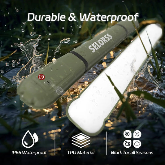 SELORSS Rechargeable Waterproof Portable Camping Lantern With Folding Design
