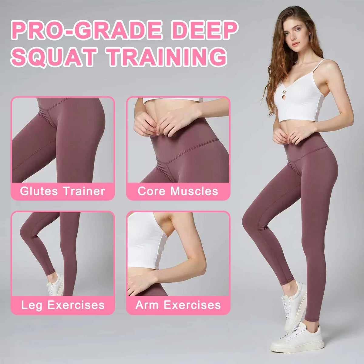 Deep Squat Machine With Resistance Bands For Home Fitness Training