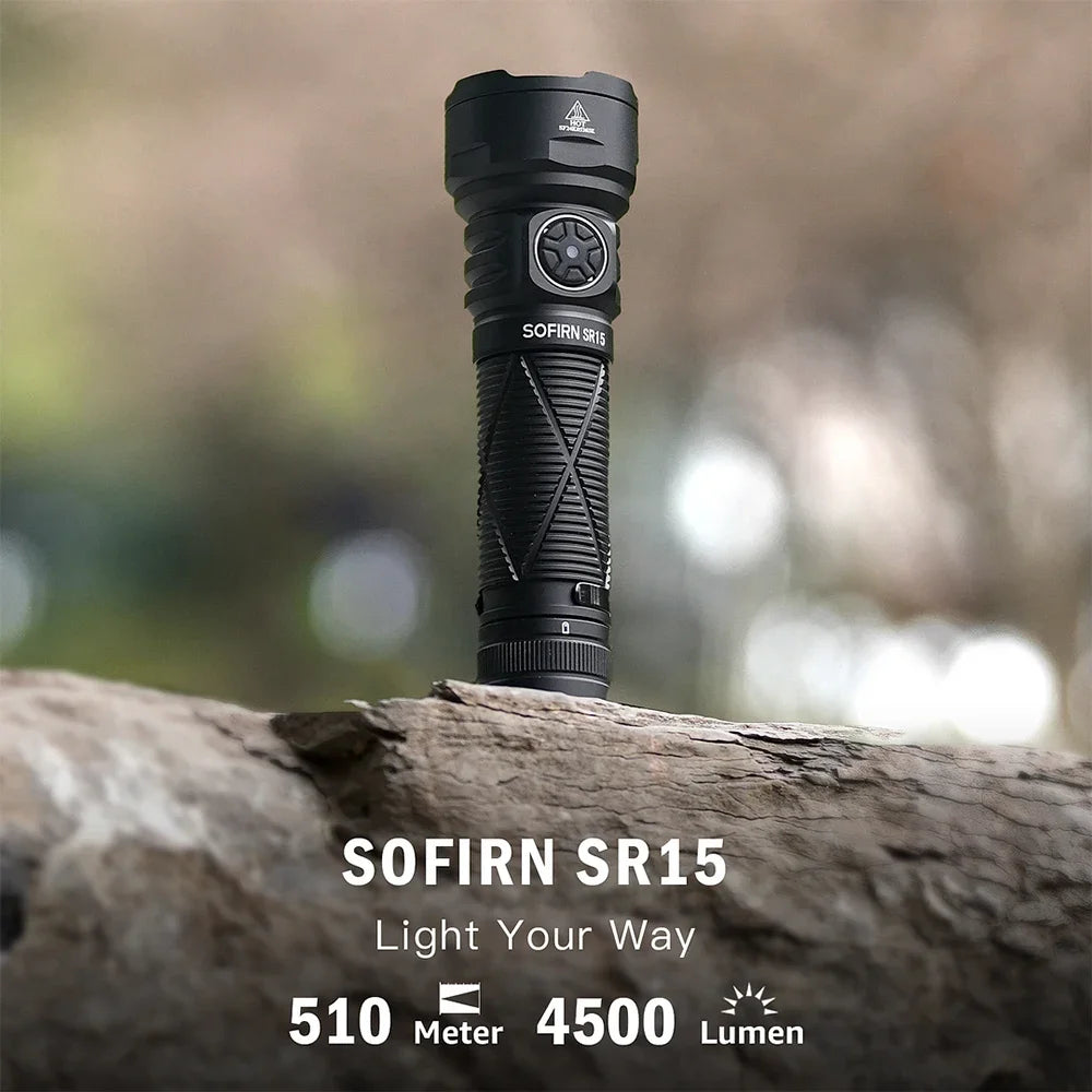 Sofirn SR15 Powerful SFT25R LED USB C Rechargeable Flashlight