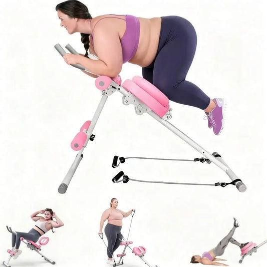 Adjustable Ab Trainer Machine With LCD Monitor For Home Workouts