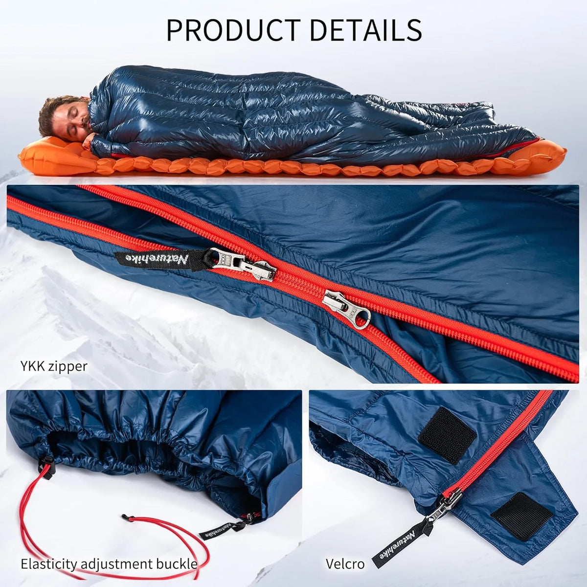 Naturehike Ultralight Duck Down Sleeping Bag For Camping