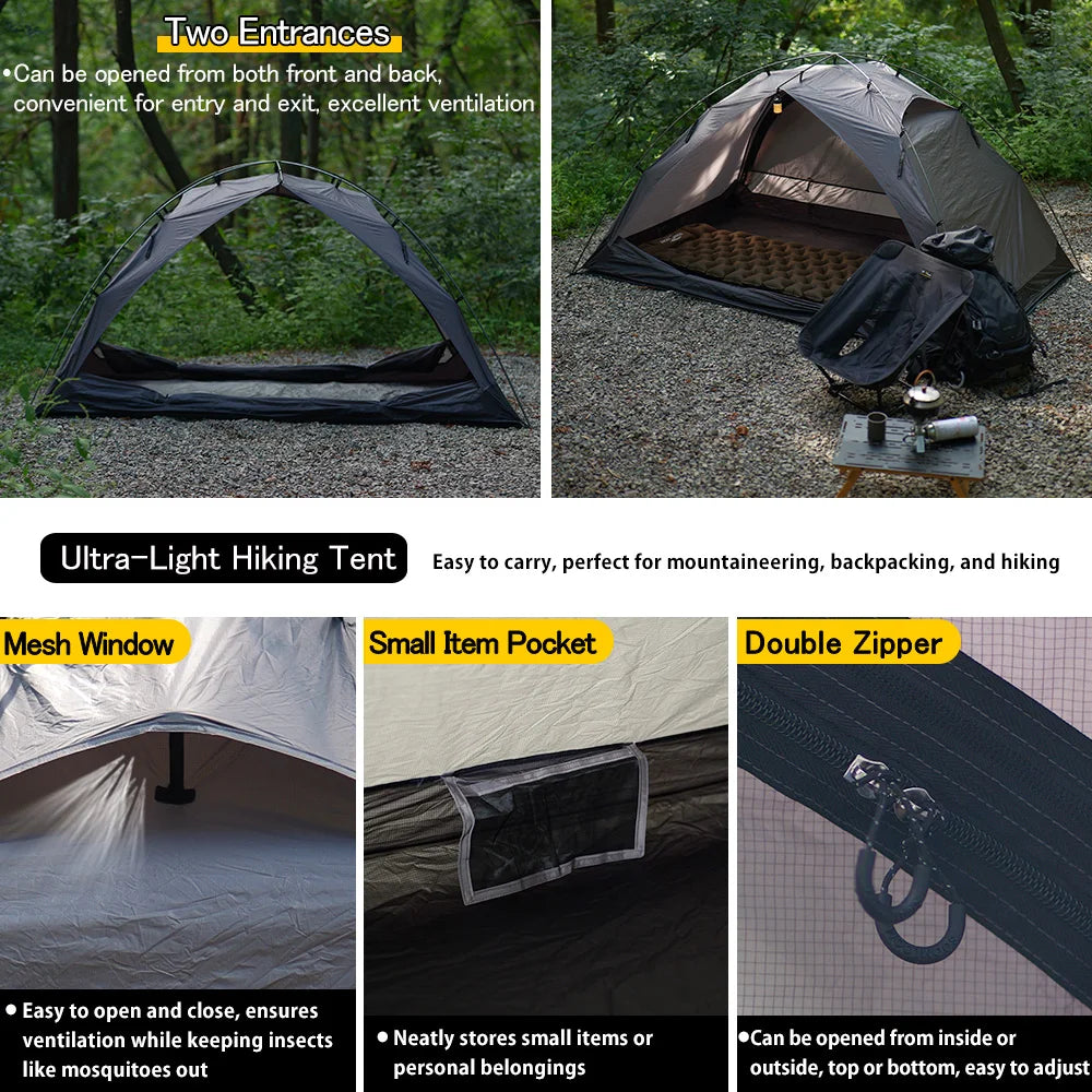 Soomloom Ultralight Two Person Backpacking Tent for Hiking and Camping