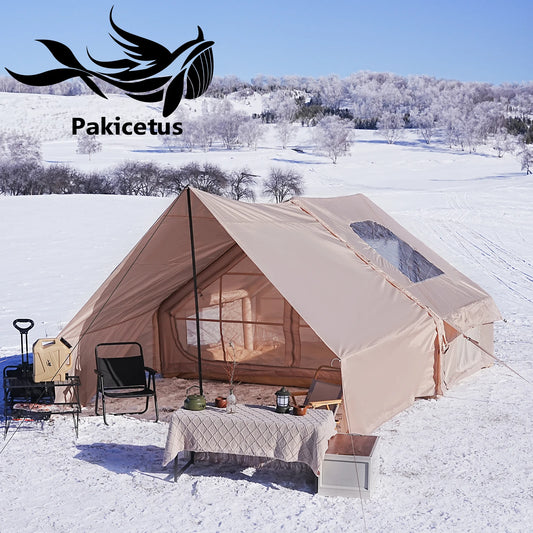 Pakicetus Inflatable Luxury Glamping Tent With Roof Window For Camping
